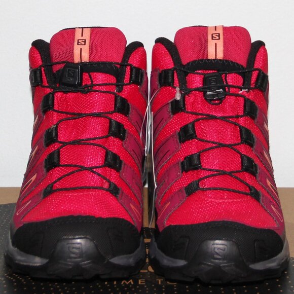 Salomon X-Ultra Mid GTX J Gore-Tex Waterproof Hiking Boots Girls 4 5 Pink - Picture 5 of 7